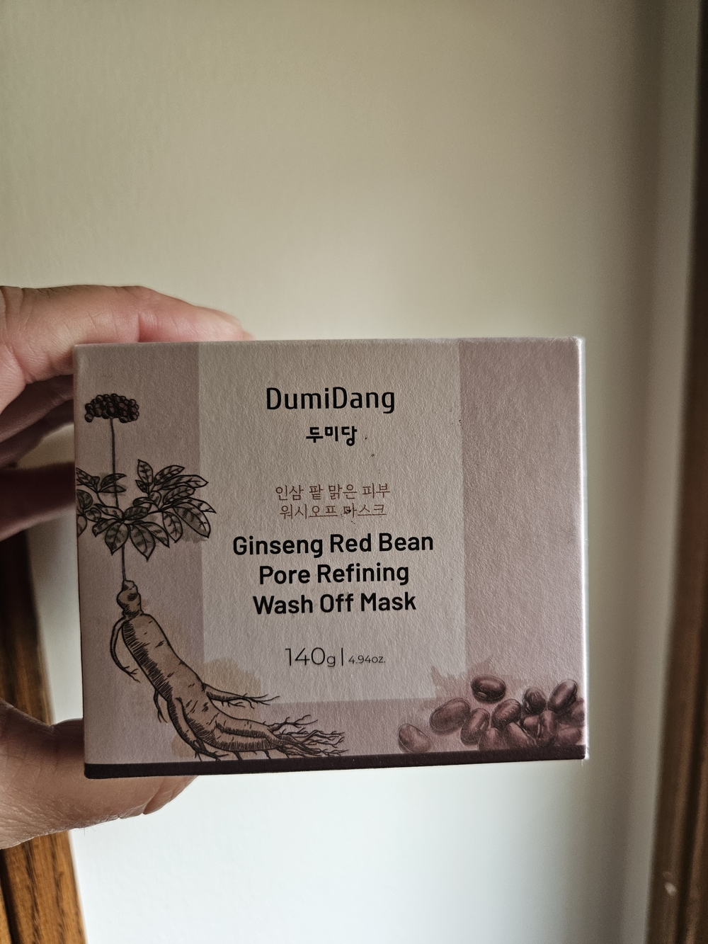 DumiDang Ginseng Red Bean Pore Refining Wash Off Mask - Pink
